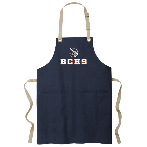 Canvas Full Length Two Pocket Apron - A815 - Canvas Full Length Two Pocket Apron Thumbnail