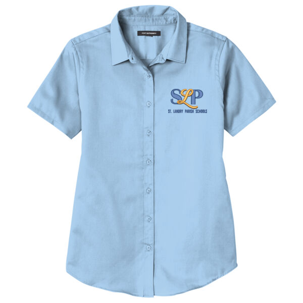 jacket - Ladies Short Sleeve SuperPro React Twill Shirt Thumbnail