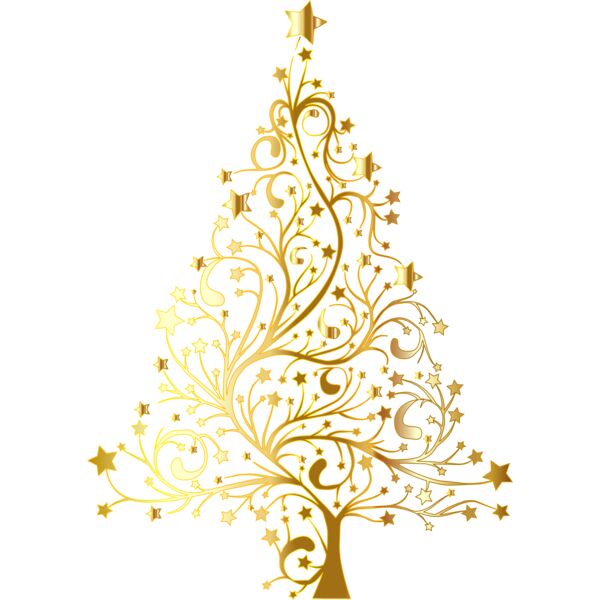 Gold Christmas Tree Thumbnail