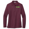 Ladies Silk Touch Long Sleeve Polo Thumbnail